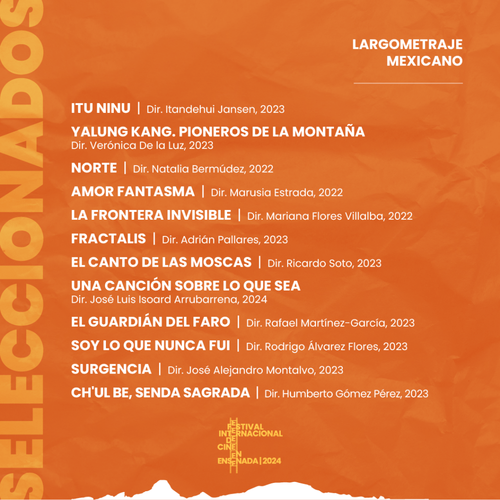 Selección Oficial del Festival Internacional de Cine en Ensenada en la categoría de Largometraje Mexicano.