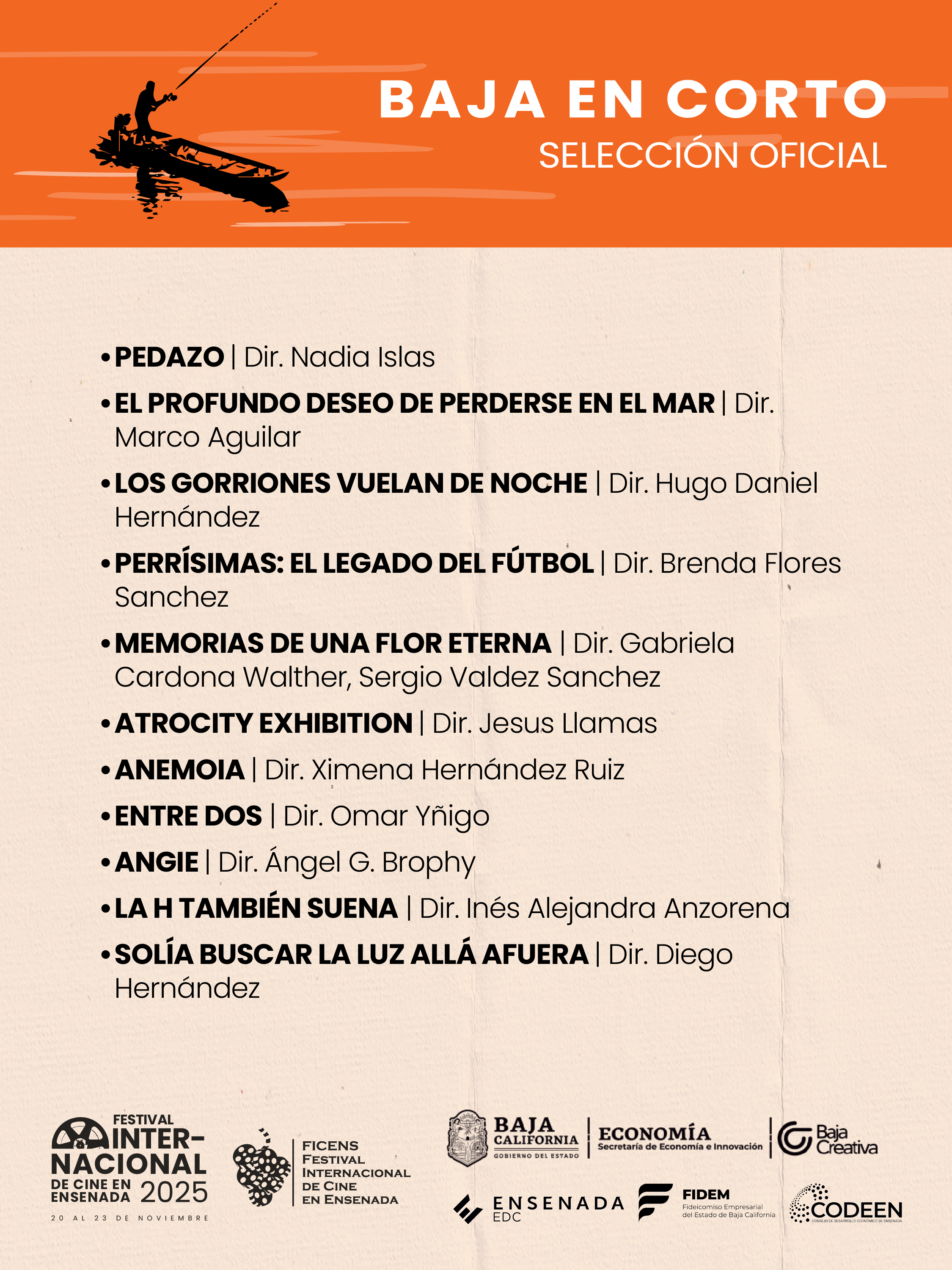 Selección Baja en Corto FICens 2025